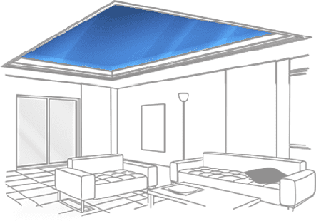 Размеры комнаты под натяжной потолок